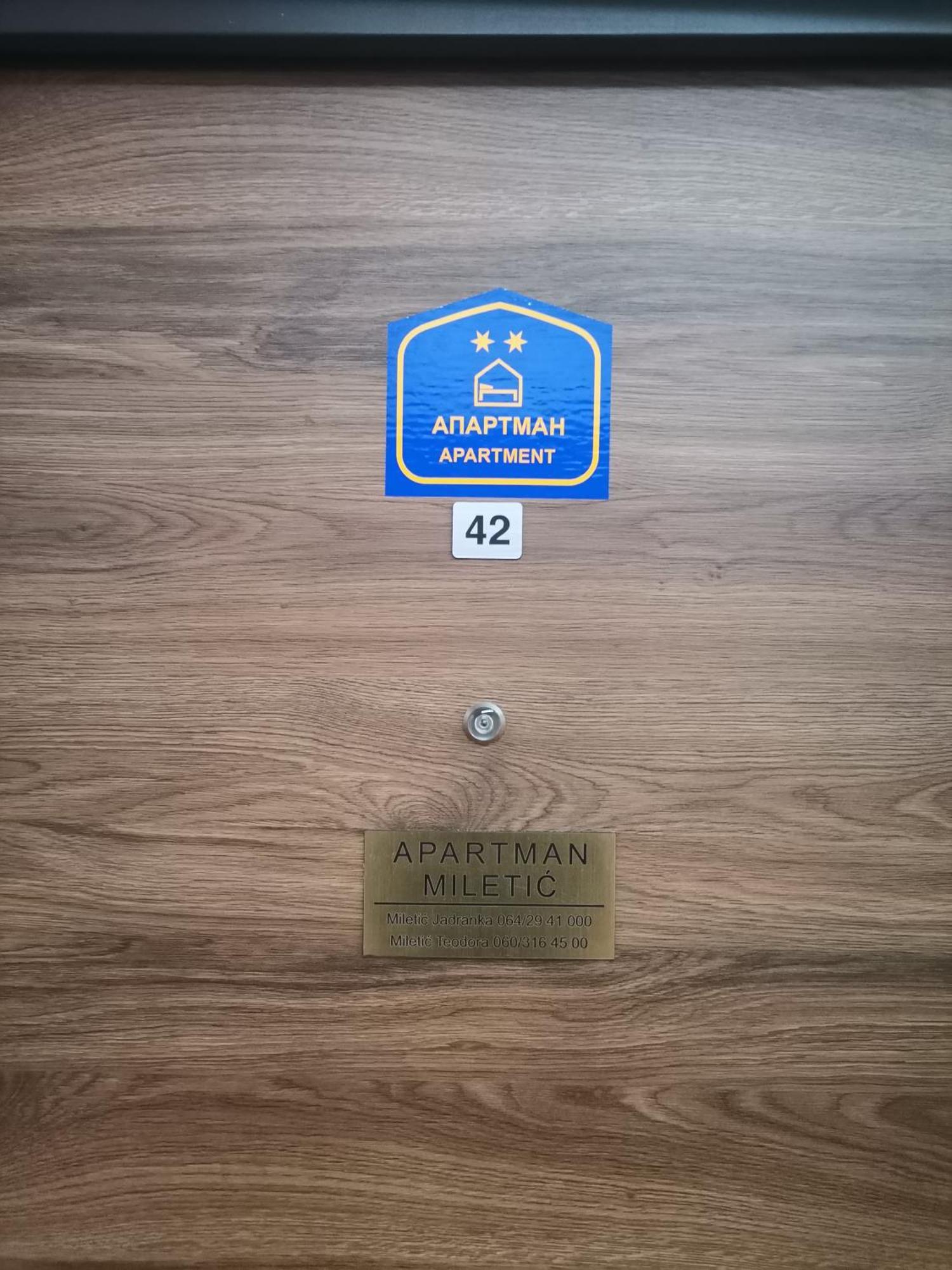 Apartman Miletic Ostrovo Exterior photo